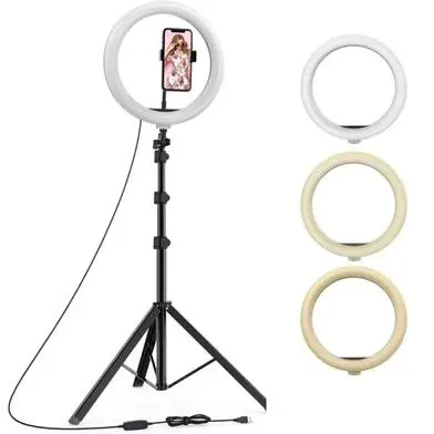 12 Inch Ring Light with 7Fit Stand - Rokomari product